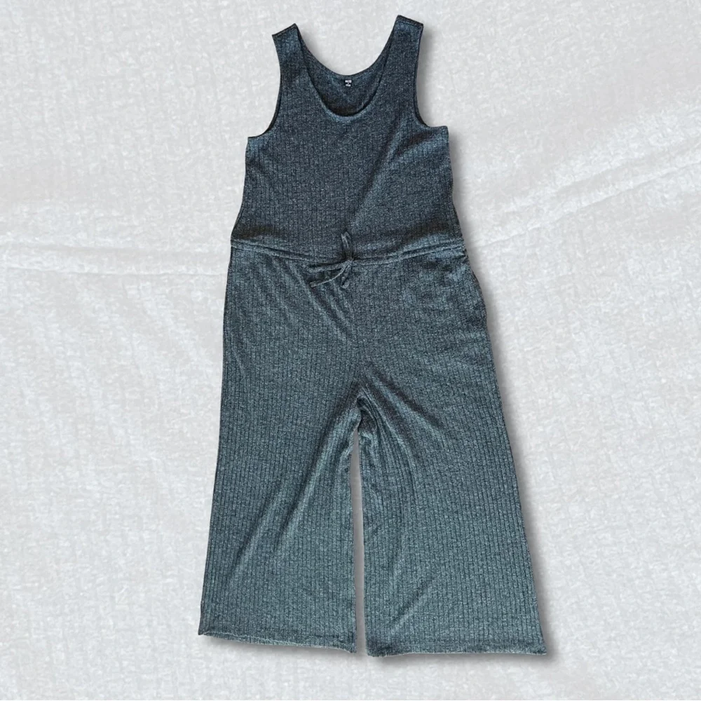 UNIQLO Ribbed Wide-Leg Jumpsuit – Size Small - Picture 1 of 3